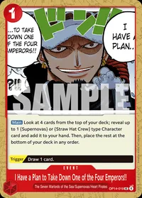 I Have a Plan to Take Down One of the Four Emperors!!