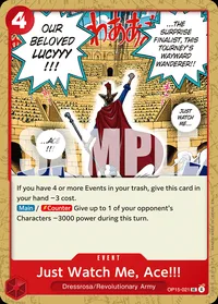 Just Watch Me, Ace!!!